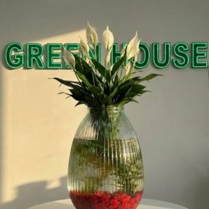 زجاج مخطط وسط 23 سم